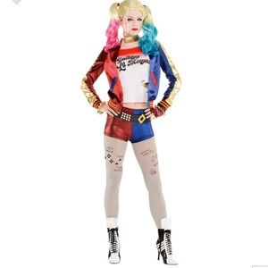 Harley Quinn Halloween Costume Entire Set- Size S